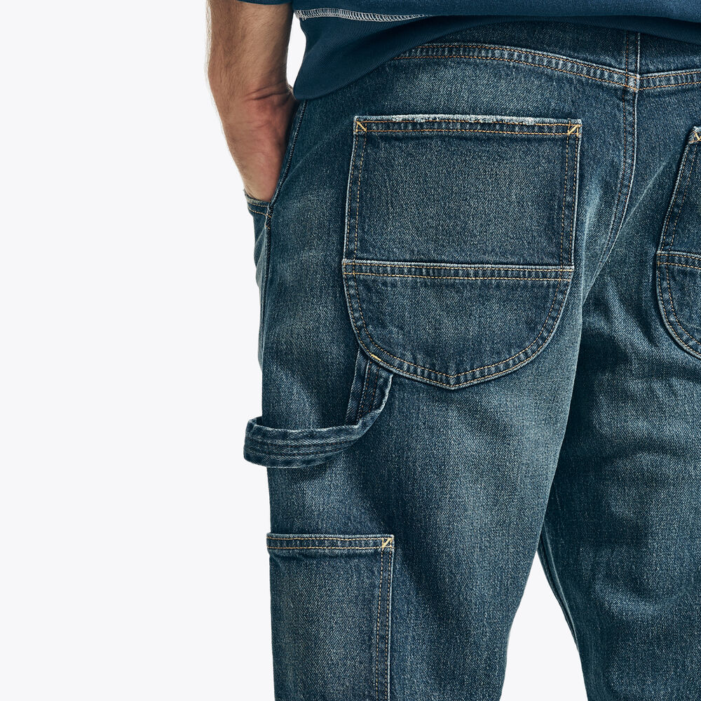 NAUTICA JEANS CO. RELAXED FIT CARPENTER DENIM,Blue Mirage,large