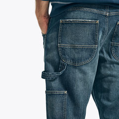 NAUTICA JEANS CO. RELAXED FIT CARPENTER DENIM,Blue Mirage,large