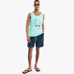 SAILBOAT GRAPHIC TANK,Ballard Blue,large