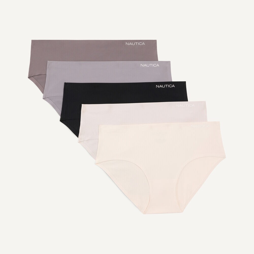 Ribbed Hipster Brief, 5-Pack,Pale Blue,large