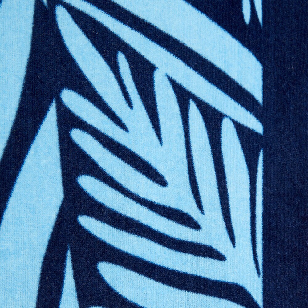 PALM PRINT LOGO BEACH TOWEL,Ballard Blue,large