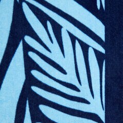 PALM PRINT LOGO BEACH TOWEL,Ballard Blue,large