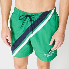 6" DOUBLE STRIPE QUICK-DRY SWIM,Cosmic Fern,large