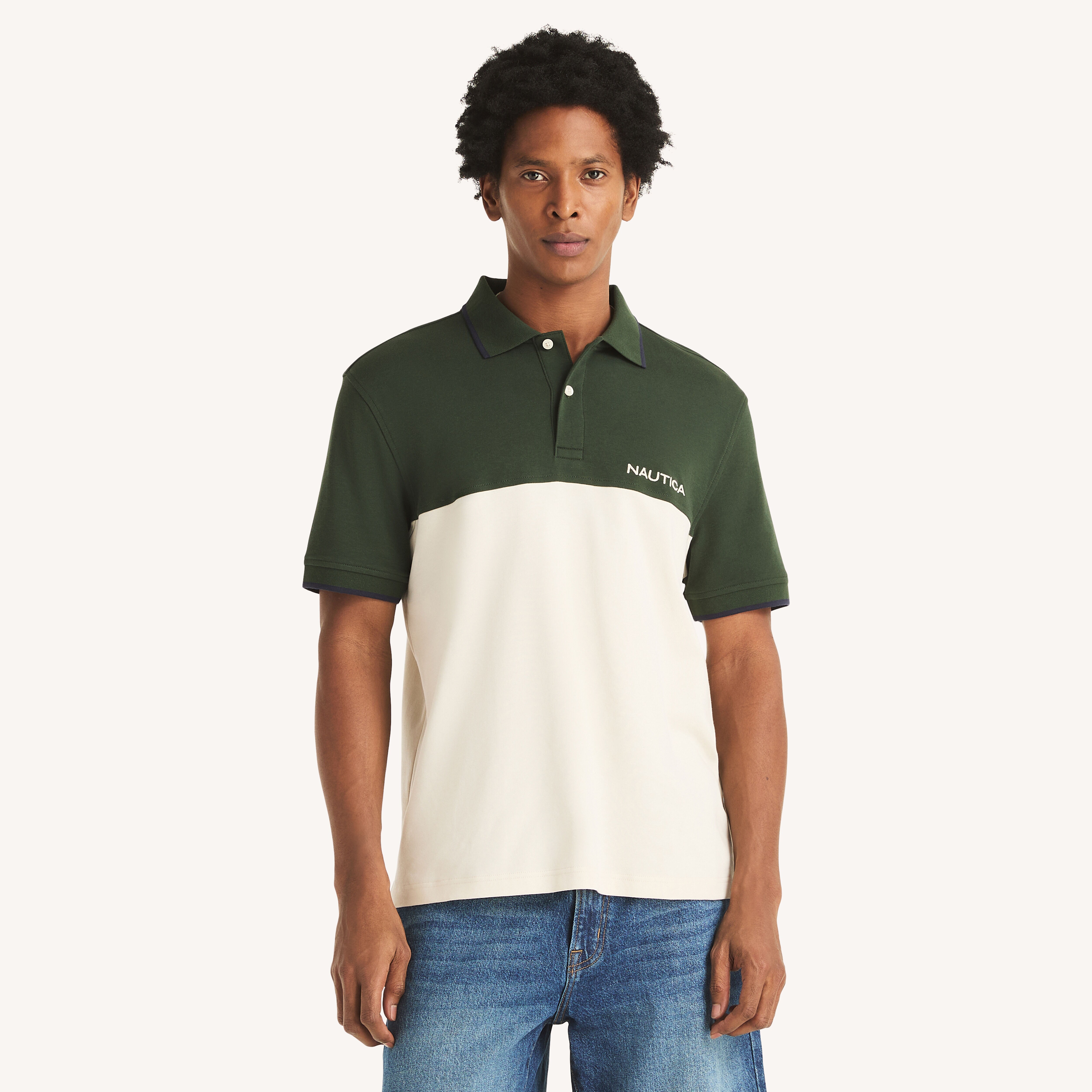 Colorblock Classic Fit Interlock Polo | Nautica