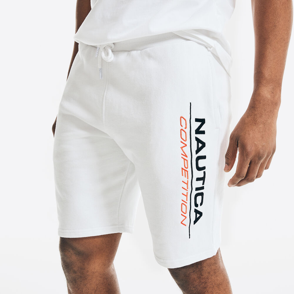 COMPETITION LOGO FLEECE SHORT,Bright White,large