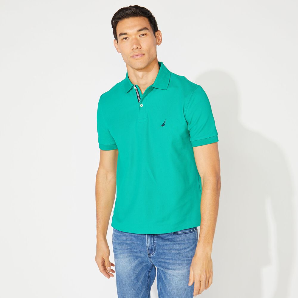 CLASSIC FIT DECK POLO,Dark Dill,large