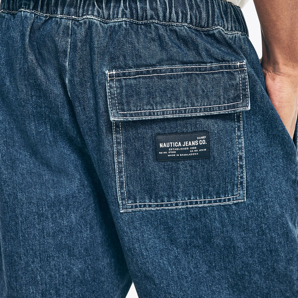 NAUTICA JEANS CO. 7" RELAXED FIT PULL-ON DENIM SHORT