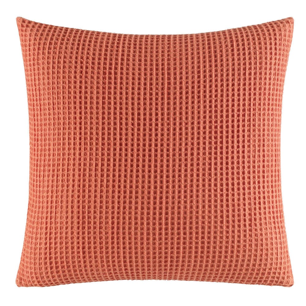 Ripple Coral Knit Throw Pillow,Pale Coral,large