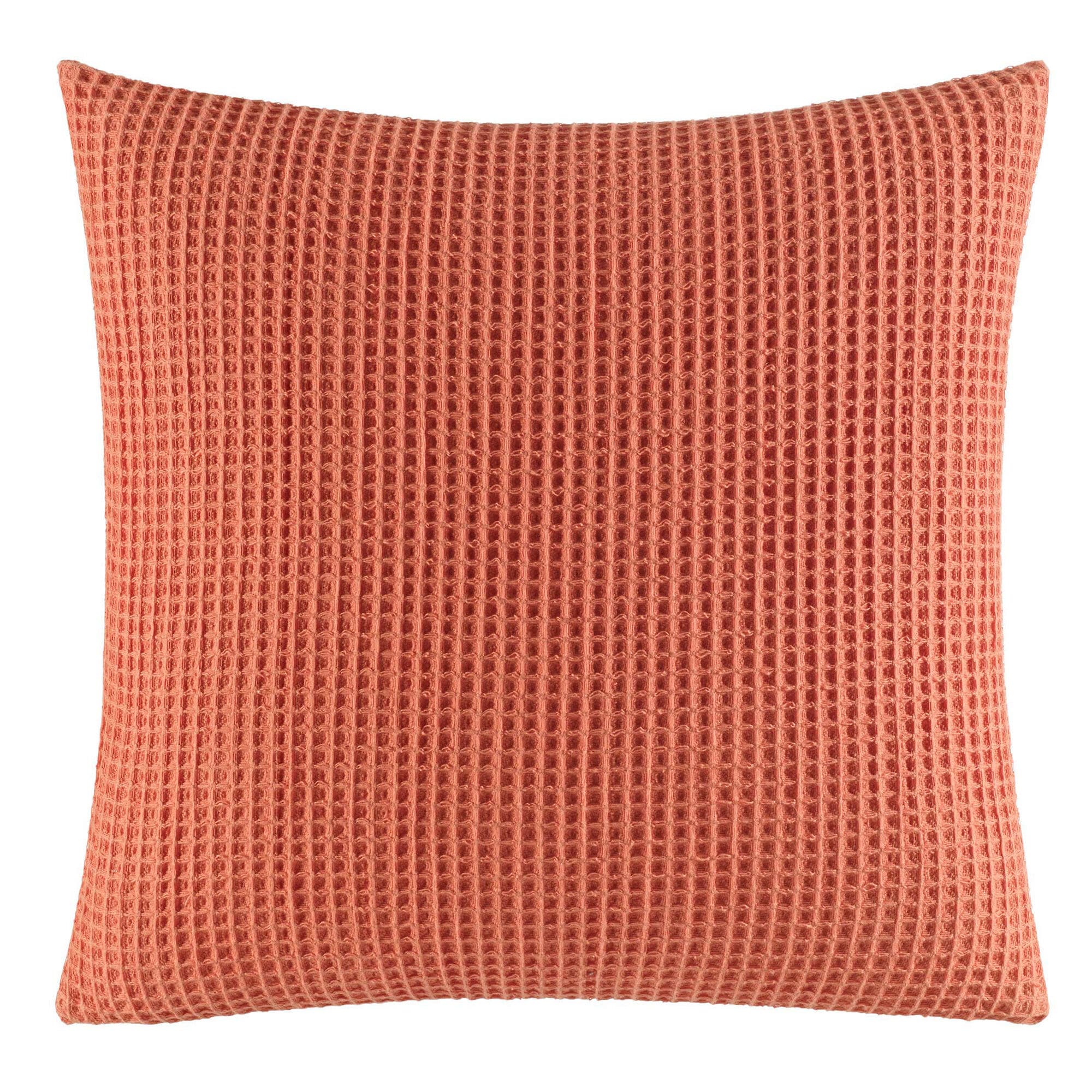 Ripple Coral Knit Throw Pillow,Pale Coral,large