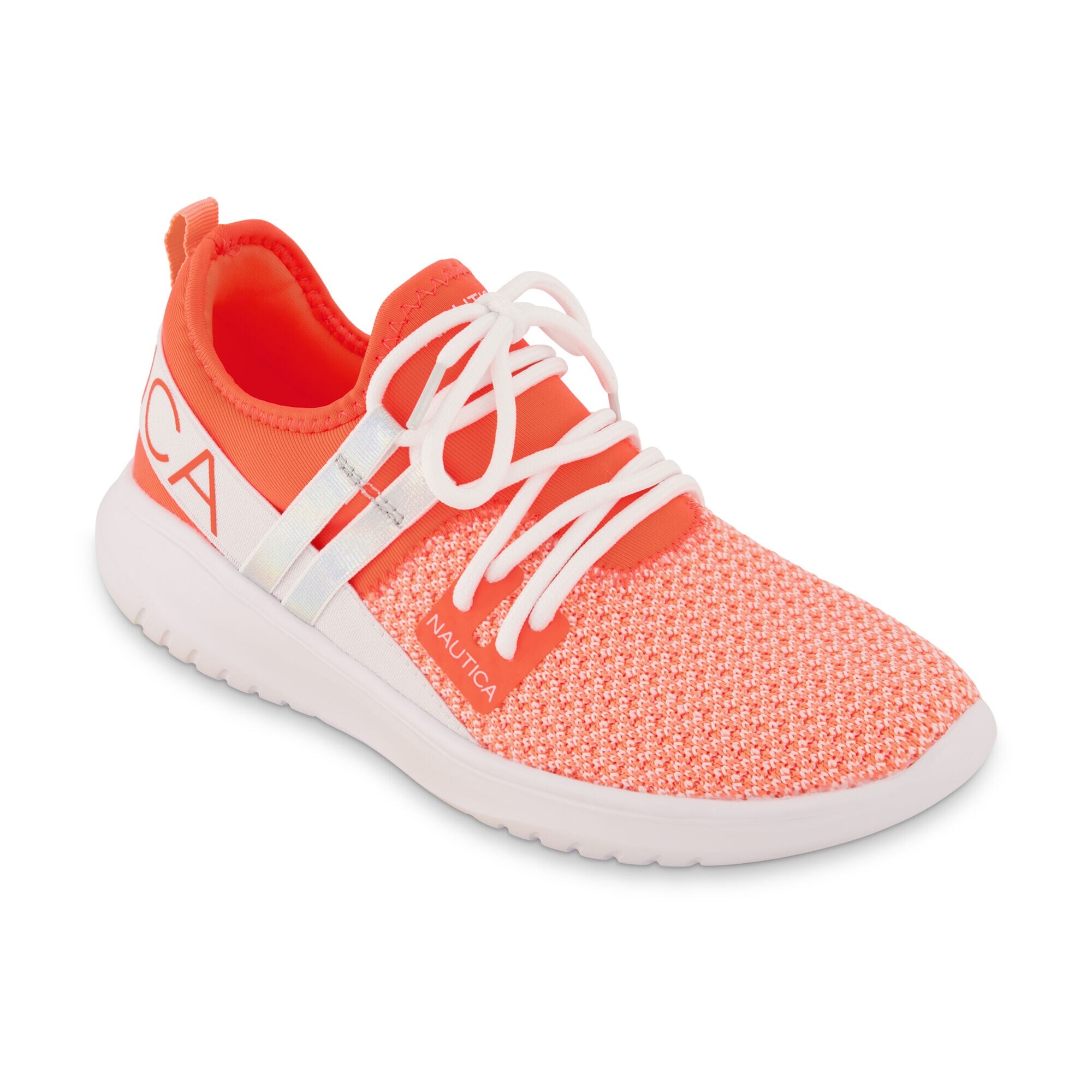 LOGO-STRAP MESH SNEAKER,Reckoning Red,large