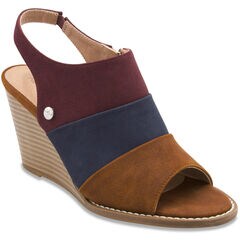 Tahoe Open Toe Wedges,Rust Blue Wash Outlet,large