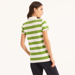 5-Button Striped Polo,Mint Spring,large