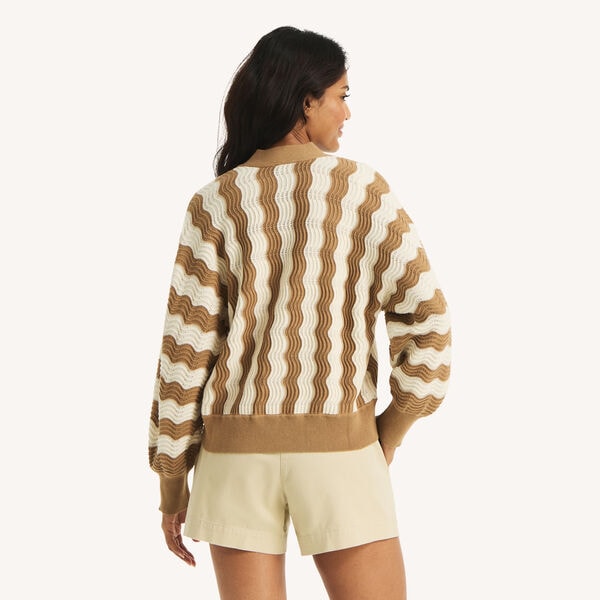 Scalloped Cardigan Sweater