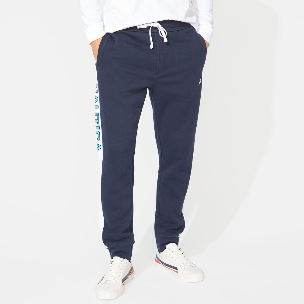 LOGO TRACK PANT,Navy,large
