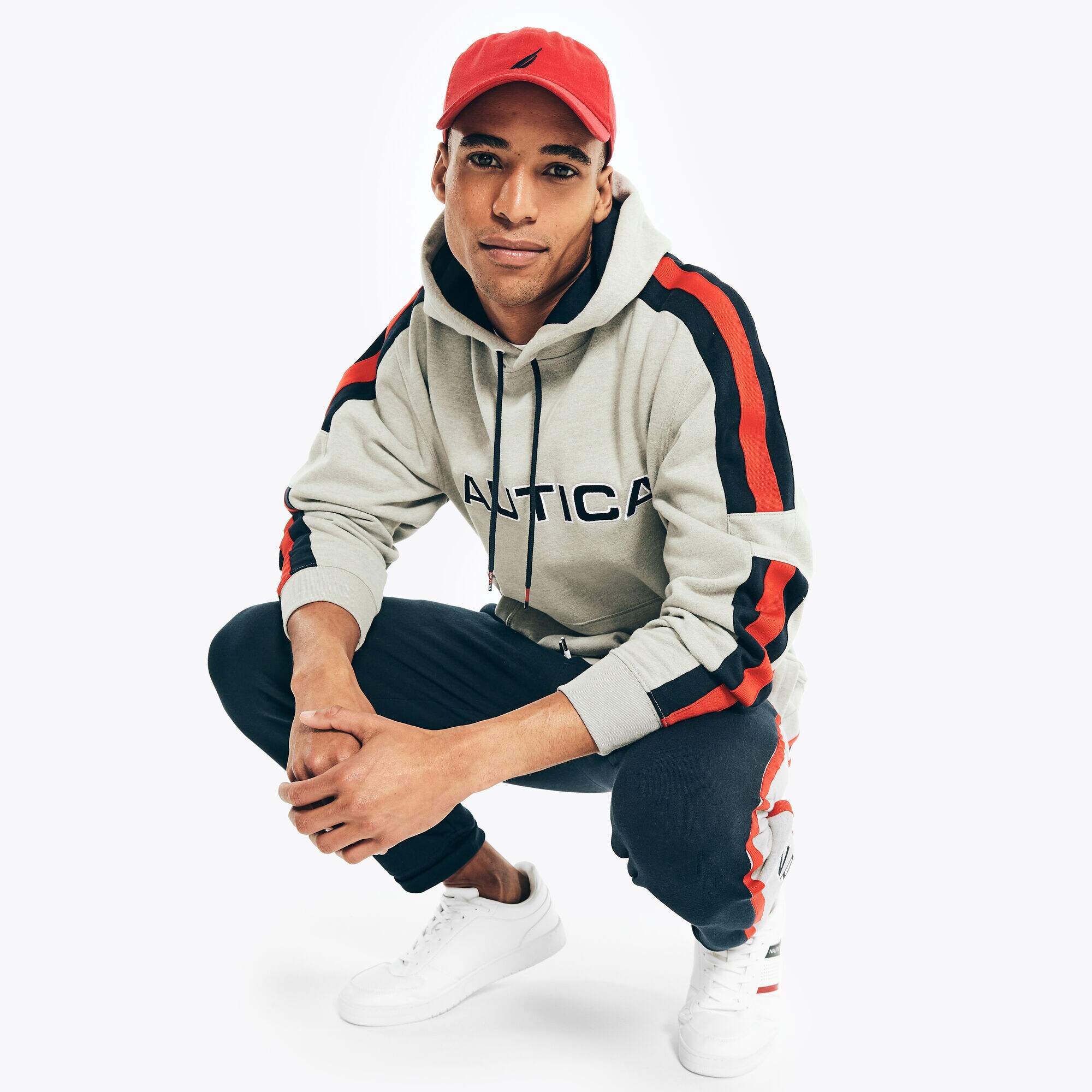 REISSUE LOGO PULLOVER HOODIE,Grey Heather,large