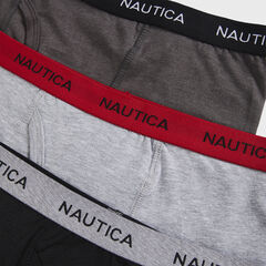 BOYS’ BOXER BRIEFS, 3-PACK,Black,large