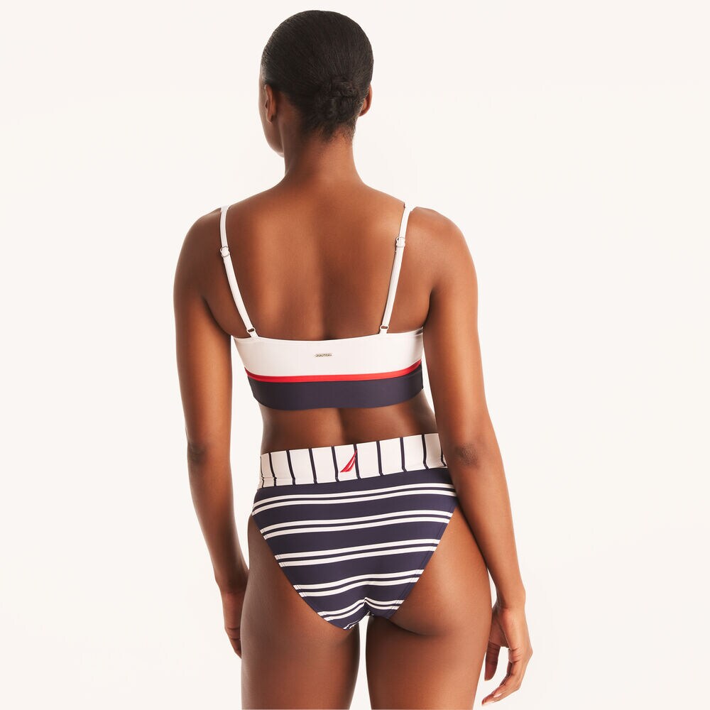 Cropped Swim Top,Bright White,large