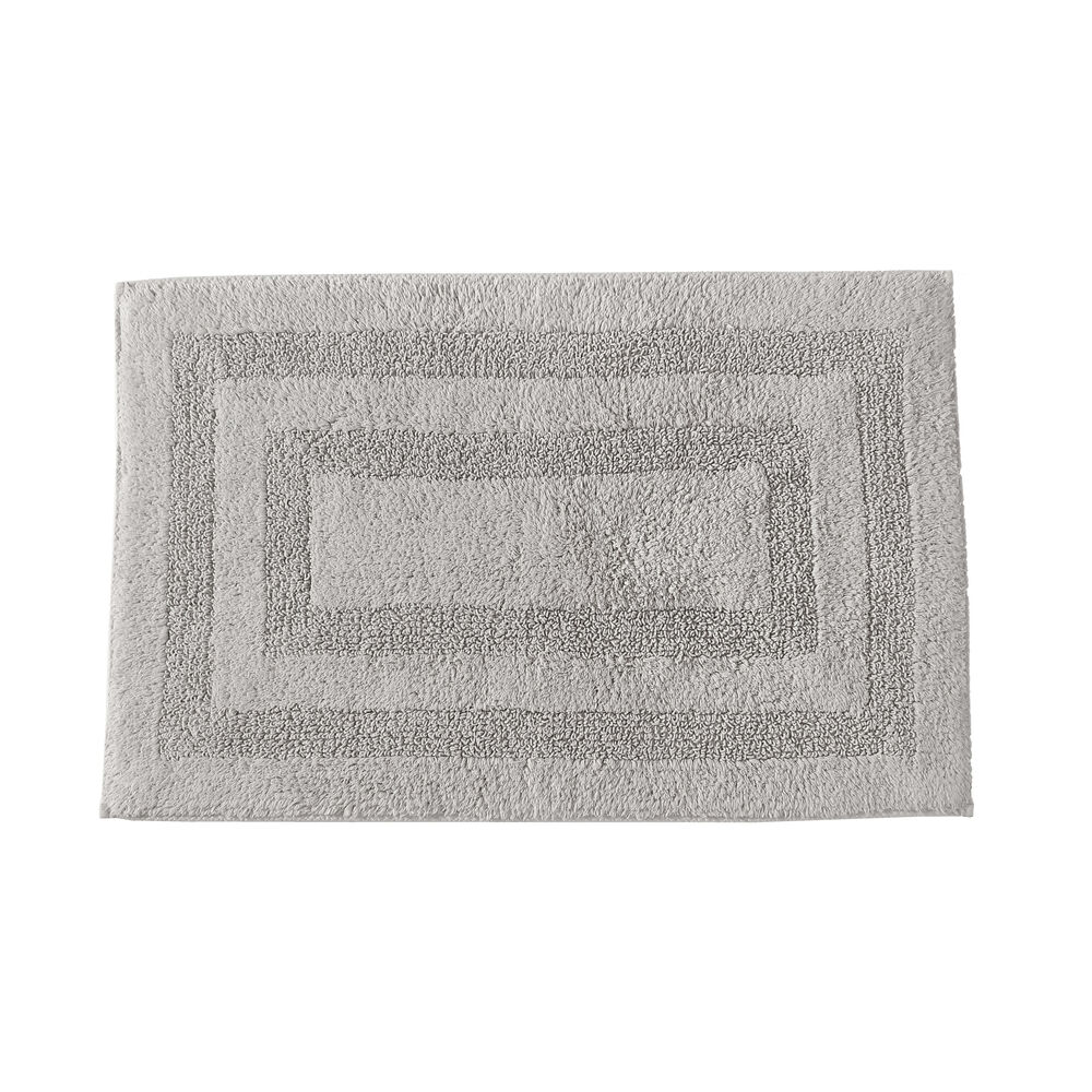 Micellar Solid Grey Reversible Bath Rug Set,Bay Grey,large