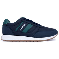 Logo Side-Stripe Sneaker,Navy,large