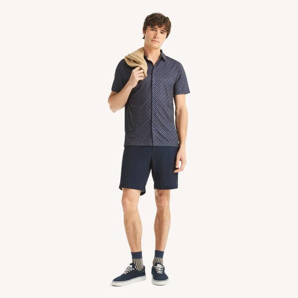 Navtech Printed Button-Front Polo