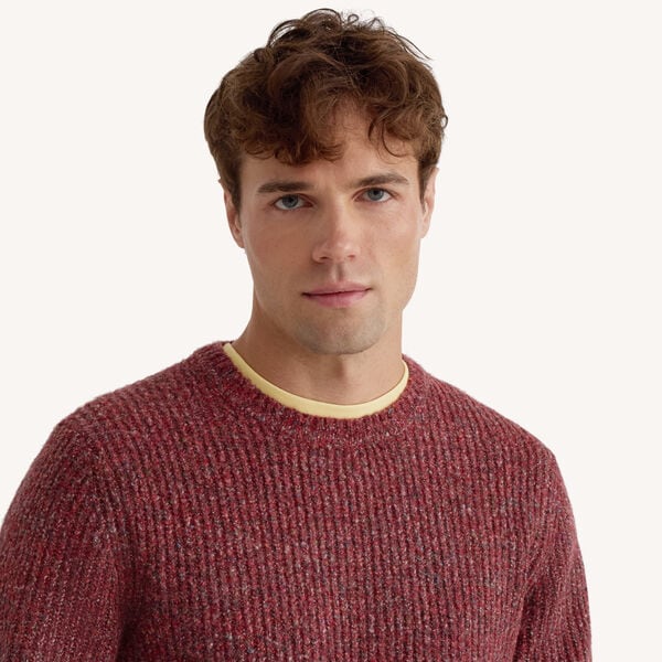 Donegal Textured Crewneck Sweater