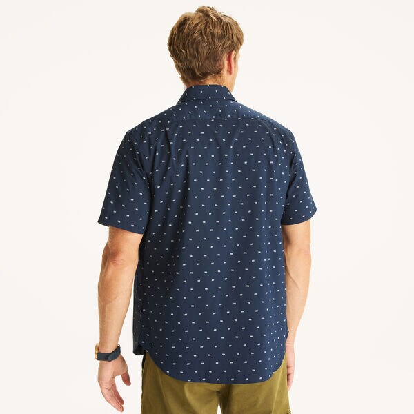 Classic Fit Wrinkle-Resistant Printed Short-Sleeve Shirt