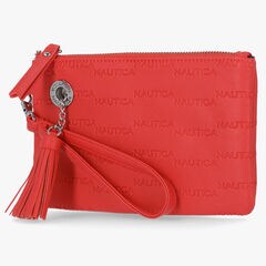 LOGO WRISTLET WITH DETACHABLE STRAP,Nautica Red,large