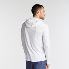 GRAPHIC LONG-SLEEVE T-SHIRT HOODIE,Bright White,large