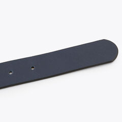 Reversible Leather Belt,Charcoal Blue Heather,large