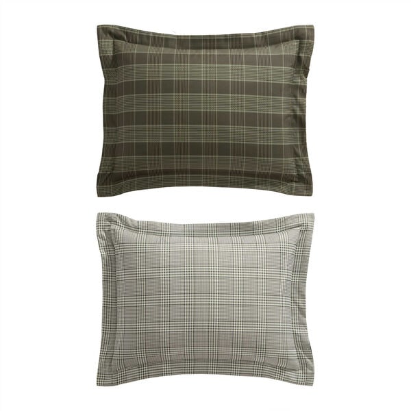 Haven Green Plaid King Comforter Set