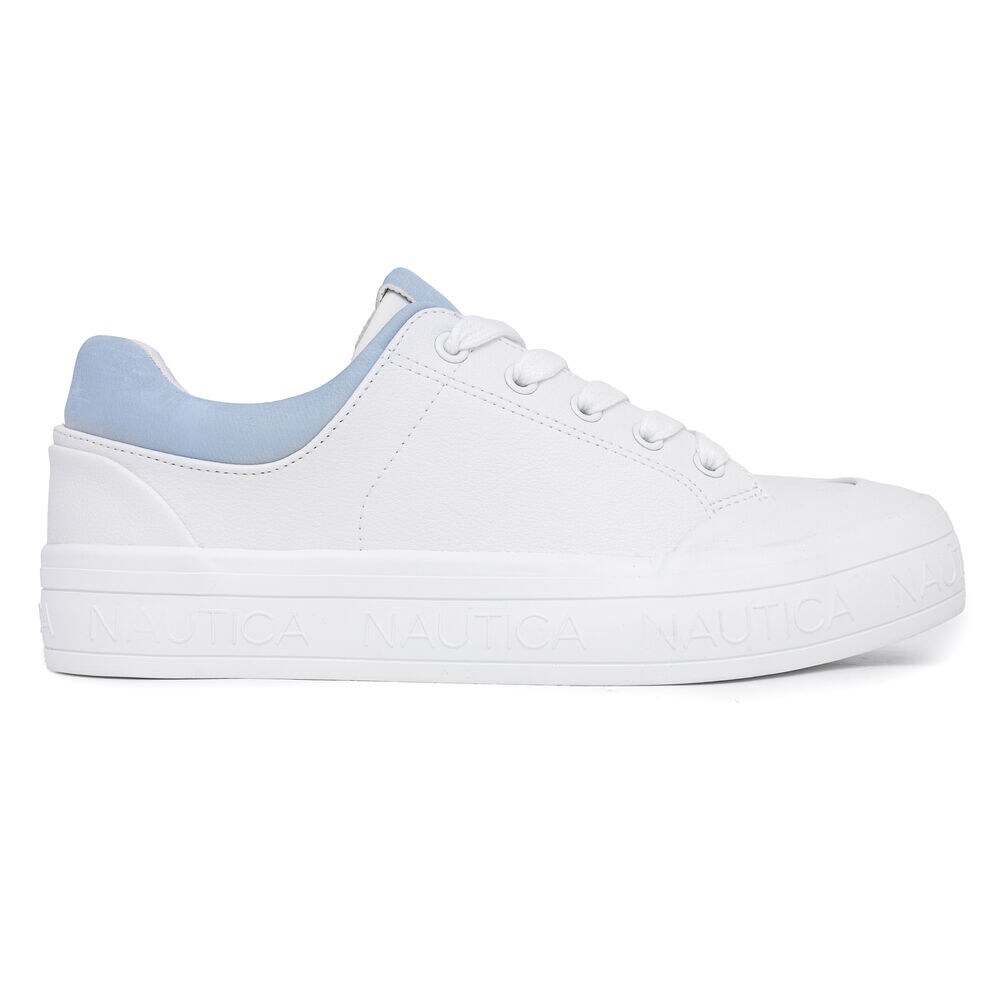 Logo Lace-Up Sneaker,Bright White,large