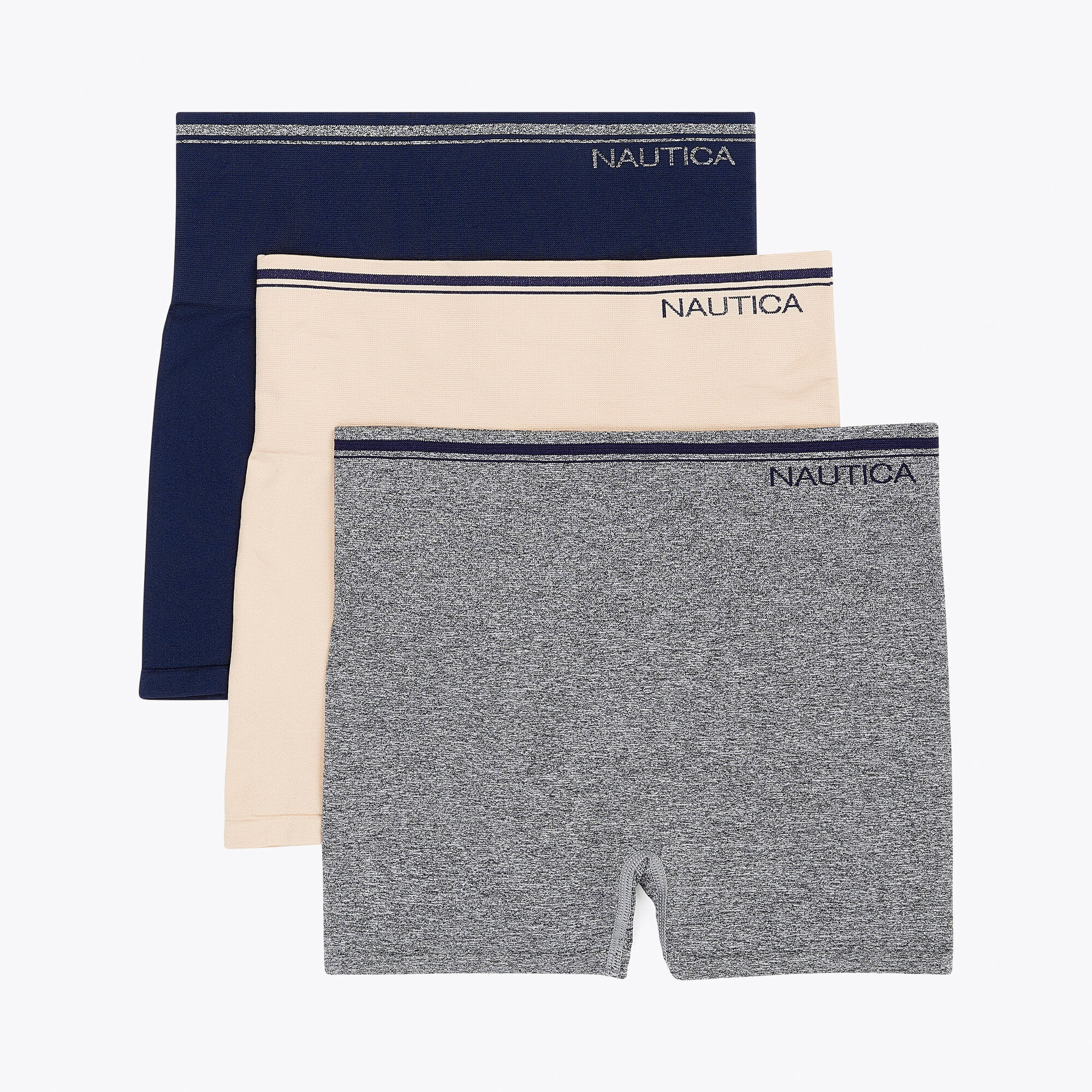 SEAMLESS SHAPING BOYSHORT, 3-PACK,Pale Blue,large
