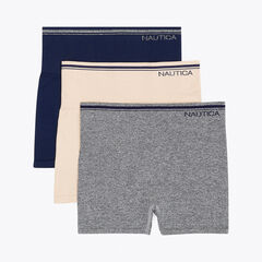 SEAMLESS SHAPING BOYSHORT, 3-PACK,Pale Blue,large