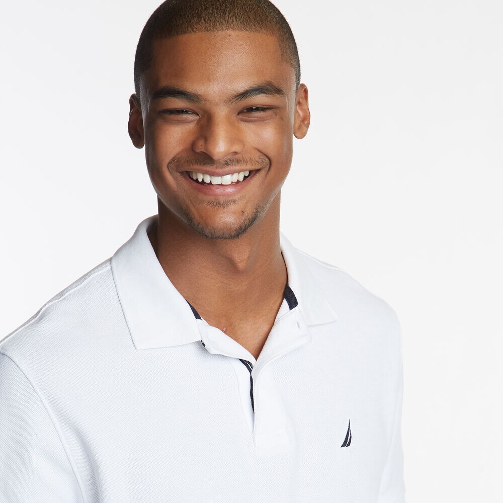 CLASSIC FIT PERFORMANCE DECK POLO,Bright White,large