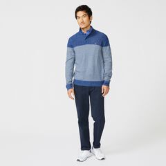 SUSTAINABLY CRAFTED COLORBLOCK SWEATER,Sea Mist,large