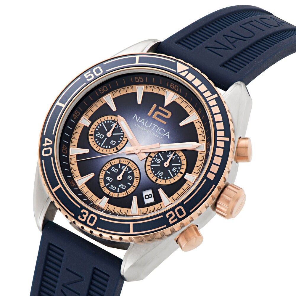 Key Biscane Silicone Watch,Multi,large