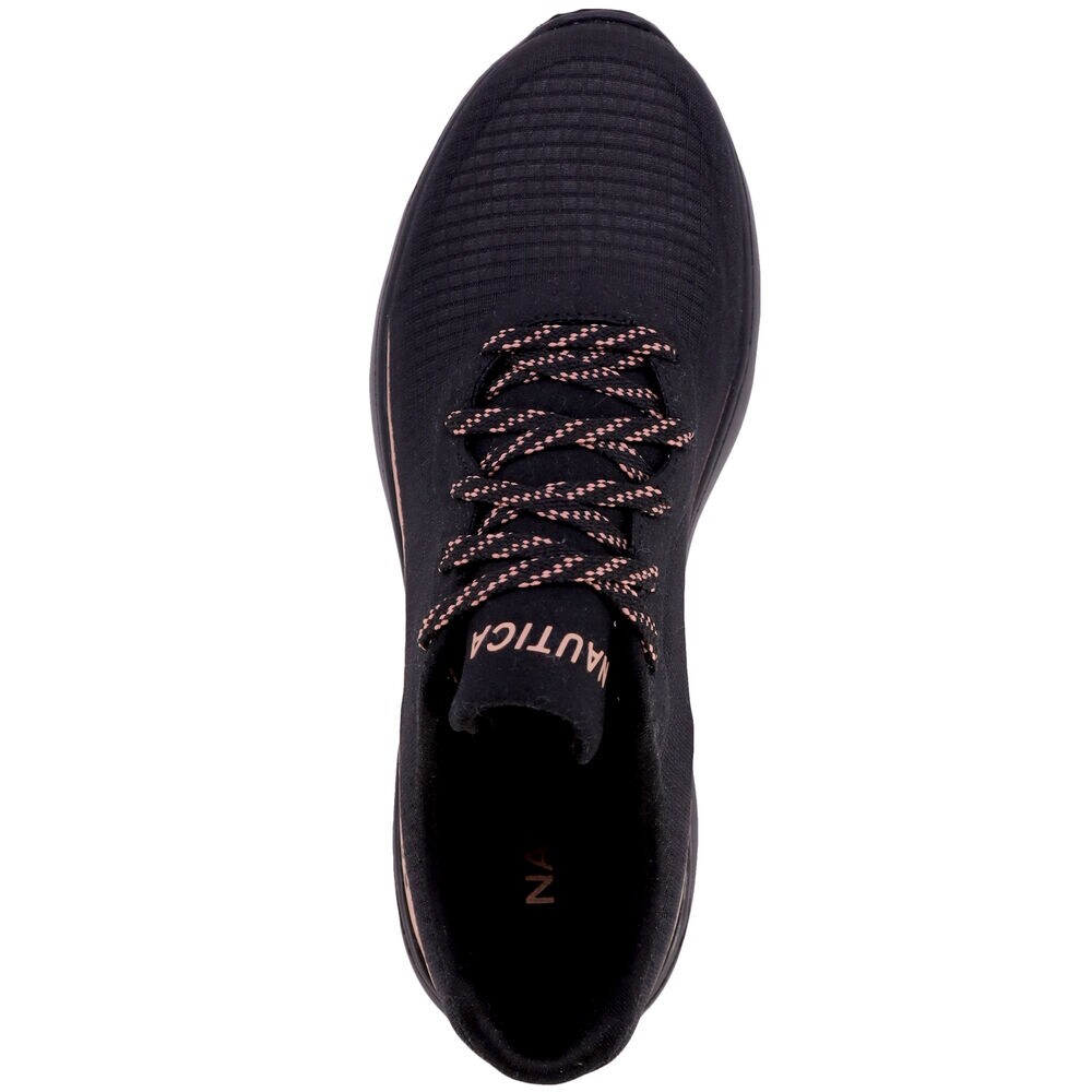 LOGO-STRAP KNIT SNEAKER,Black,large