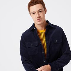 CORDUROY OVERSHIRT,Navy,large