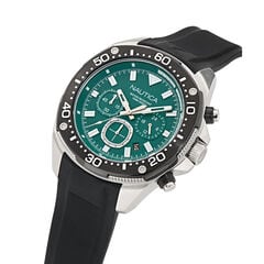 NCT Blue Sail Chronograph Silicone Watch,Black,large