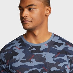CAMO PRINT TEE,Cobalt Wave,large