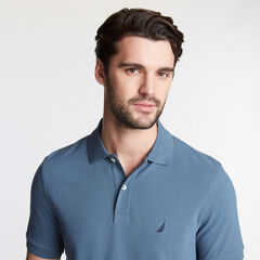 SLIM FIT INTERLOCK POLO,Runway Grey,large