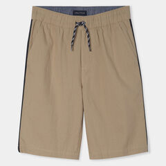 BOYS' CODY POPLIN SHORTS (8-20),Fawn,large