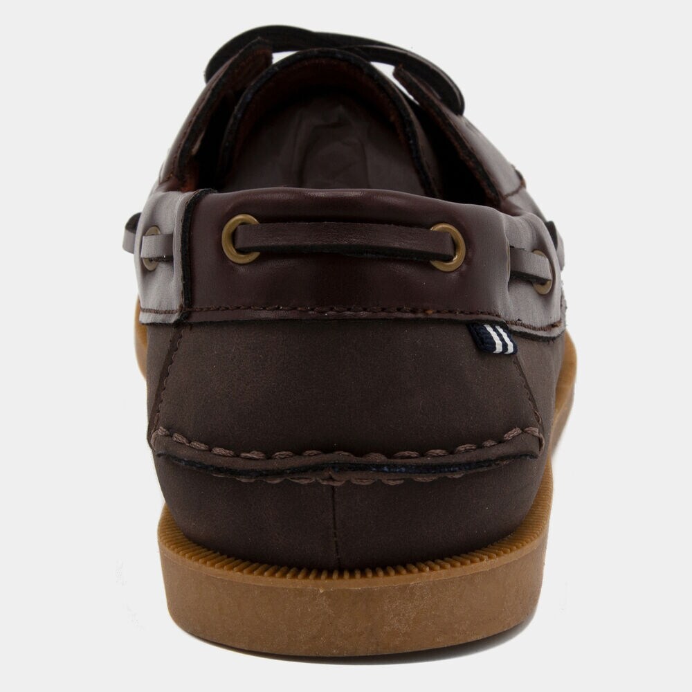 Nueltin 2 Boat Shoe in Brown,Boathouse Brown,large