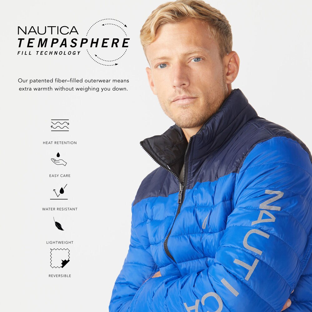 LIGHTWEIGHT TEMPASPHERE REVERSIBLE JACKET,Bright Cobalt,large