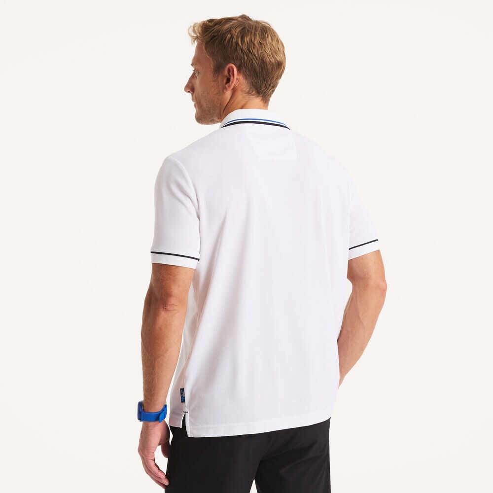 Navtech Classic Fit Golf Polo,Bright White,large