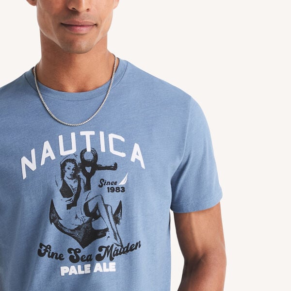 Flocked Pale Ale Graphic T-Shirt