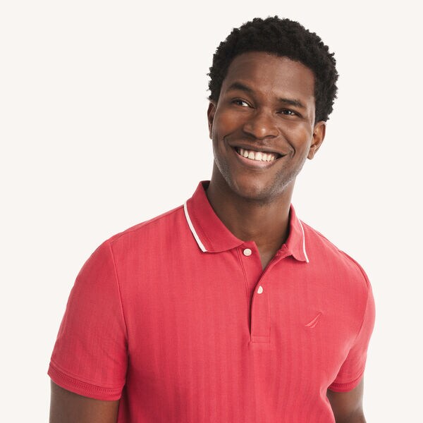 Classic Fit Herringbone Polo