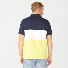 CLASSIC FIT COLORBLOCK POLO,Navy,large