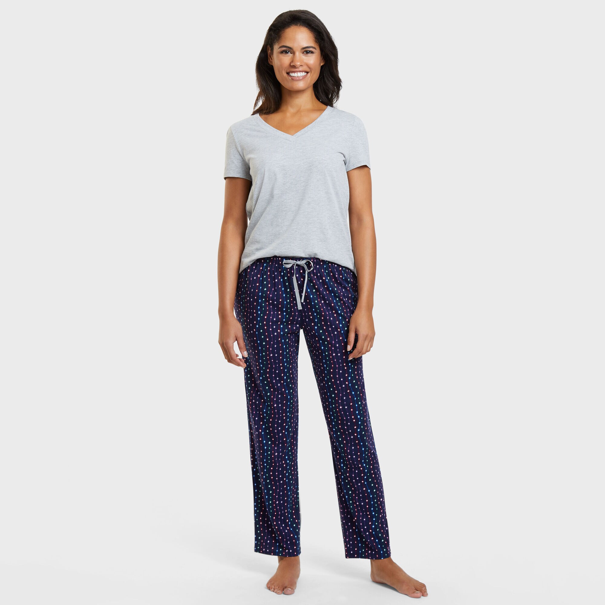 Star String Pajama Set,Sapphire/Pitch Yellow,large
