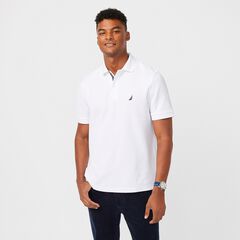 Classic Fit Performance Deck Polo,Bright White,large